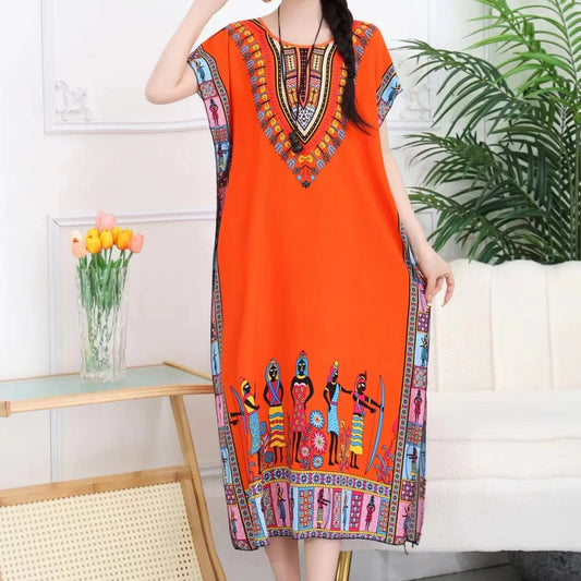 Robe de maternité bohème chic – Confort & élégance