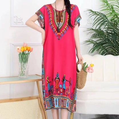 Robe de maternité bohème chic – Confort & élégance
