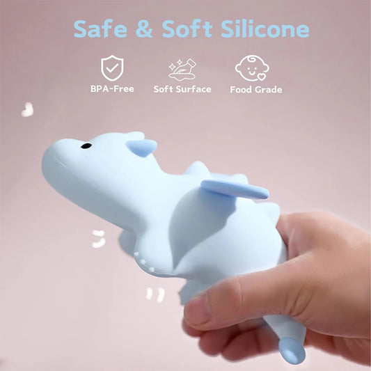 Veilleuse bébé dragon en silicone tactile rechargeable – Lampe de nuit douce pour chambre d’enfant