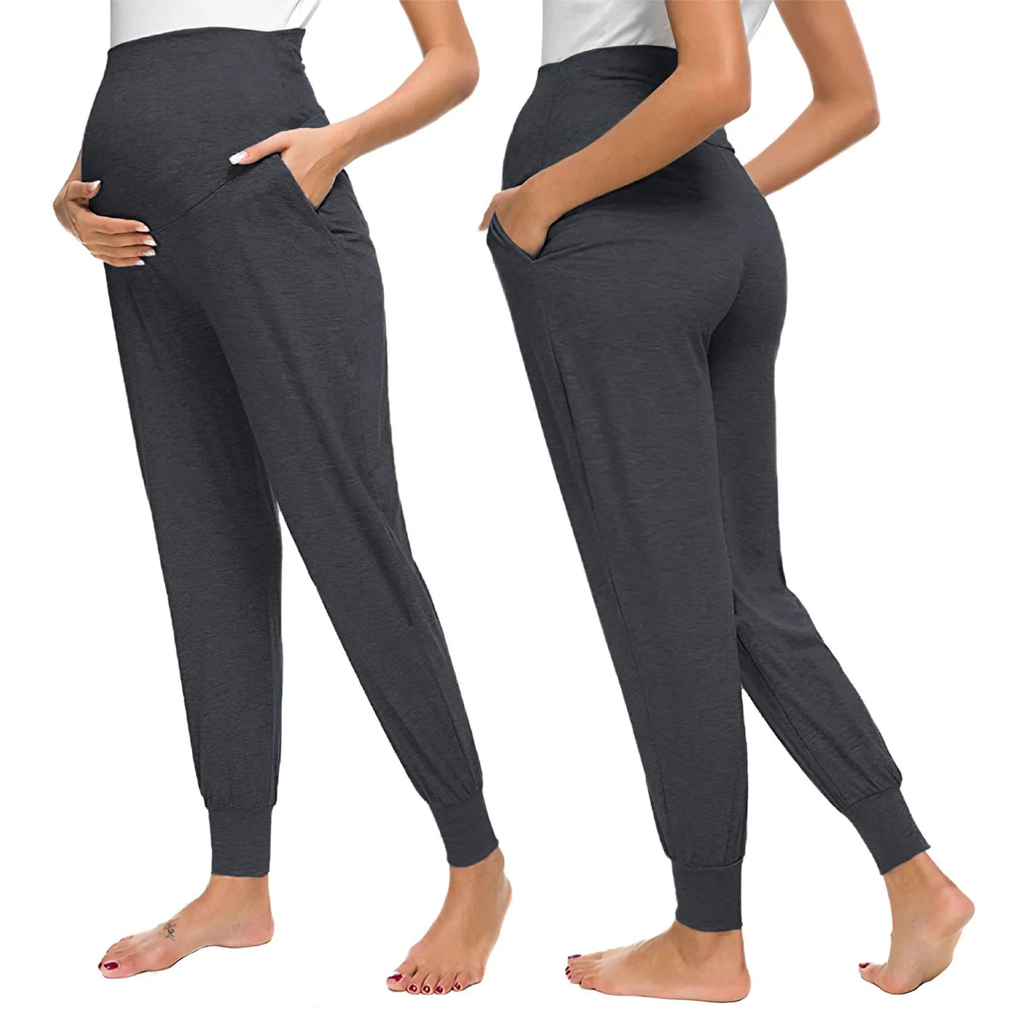 Jean de Maternité Évasé Premium – Confort & Style pour Future Maman