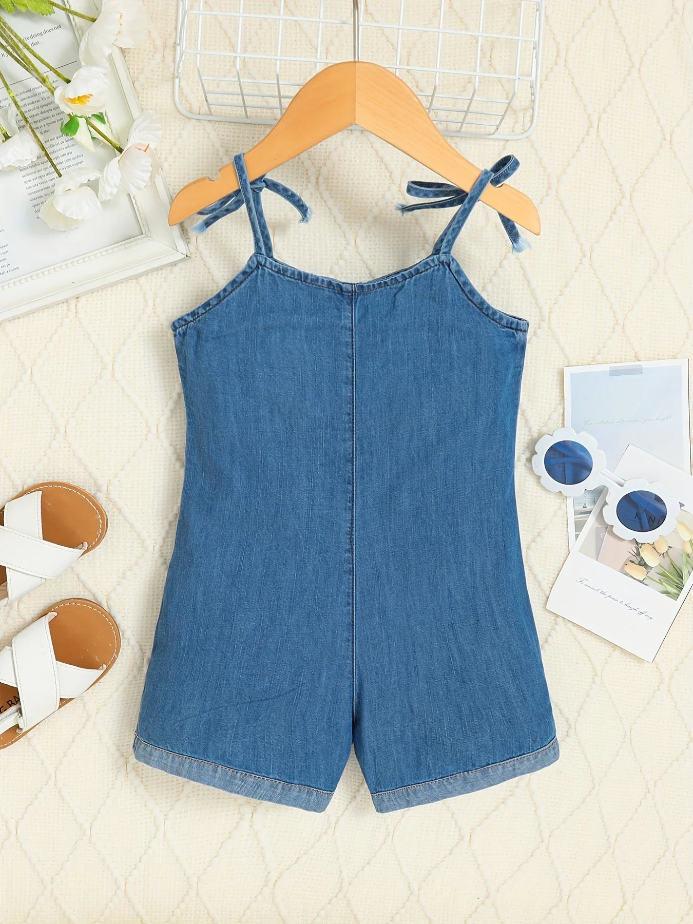 Combinaison Bébé Denim Bleu – Style Classique & Confort