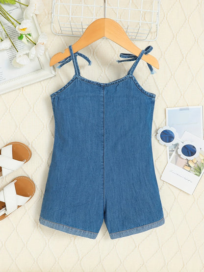 Combinaison Bébé Denim Bleu – Style Classique & Confort