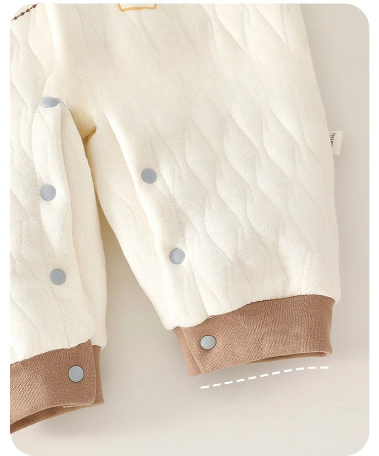 Combinaison Bébé Douillette en Coton – Chaleur & Confort pour Nouveau-né