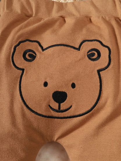 Ensemble Bébé Ourson 4 Pièces – Tenue Douce Nouveau-Né