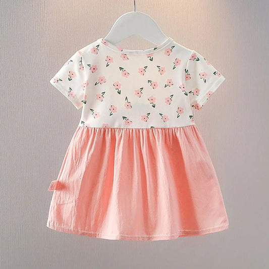 Robe Princesse Fleurie Élégance™ – Robe d’Été Chic pour Petite Fille (1 à 4 ans)