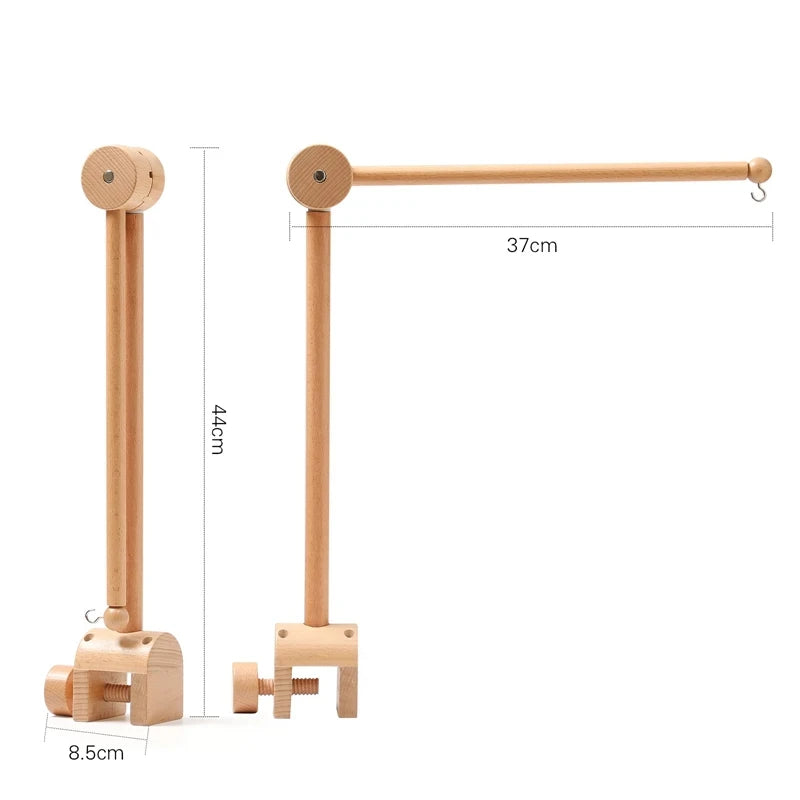 Mobile Musical Bébé en Bois – Doux, Apaisant & Naturel