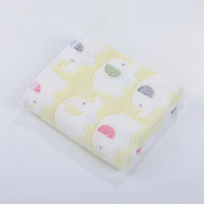 Cute Elephant Baby Blanket Newborn Swaddle Wrap Bedding Soft Warm Infant Quilt Coral Velvet Stroller Cover Babies Accessories