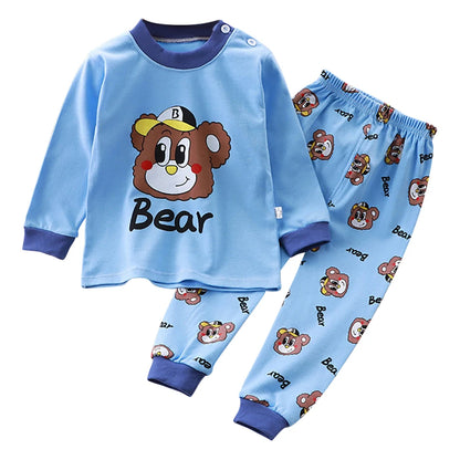 Ensemble pyjama bébé/enfant – Homewear doux – Motif cartoon – Confort quotidien