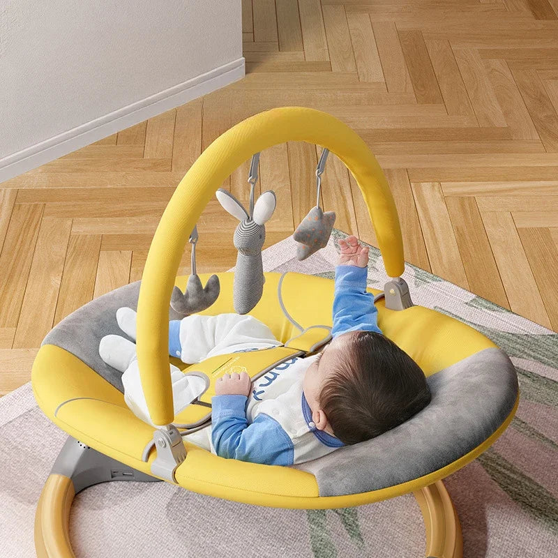 Chaise à bascule électrique apaisante pour bébé – Berceau multifonctionnel 0-36 mois | Les Petits Trésors Boutique