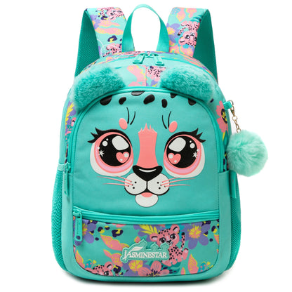 Sac à dos Animal mignon de 13 pouces, 1 pièce, Sports de plein air pour petite fille avec petit pendentif