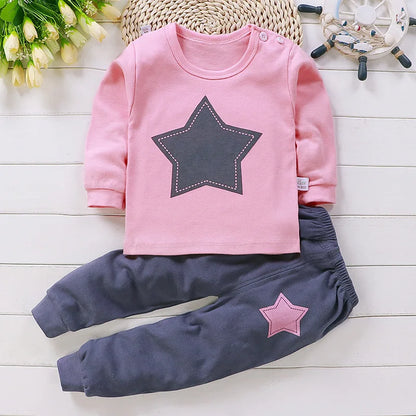 Pyjama enfant 2 pièces en coton – Ensemble nuit doux (0 à 5 ans) | Unisexe
