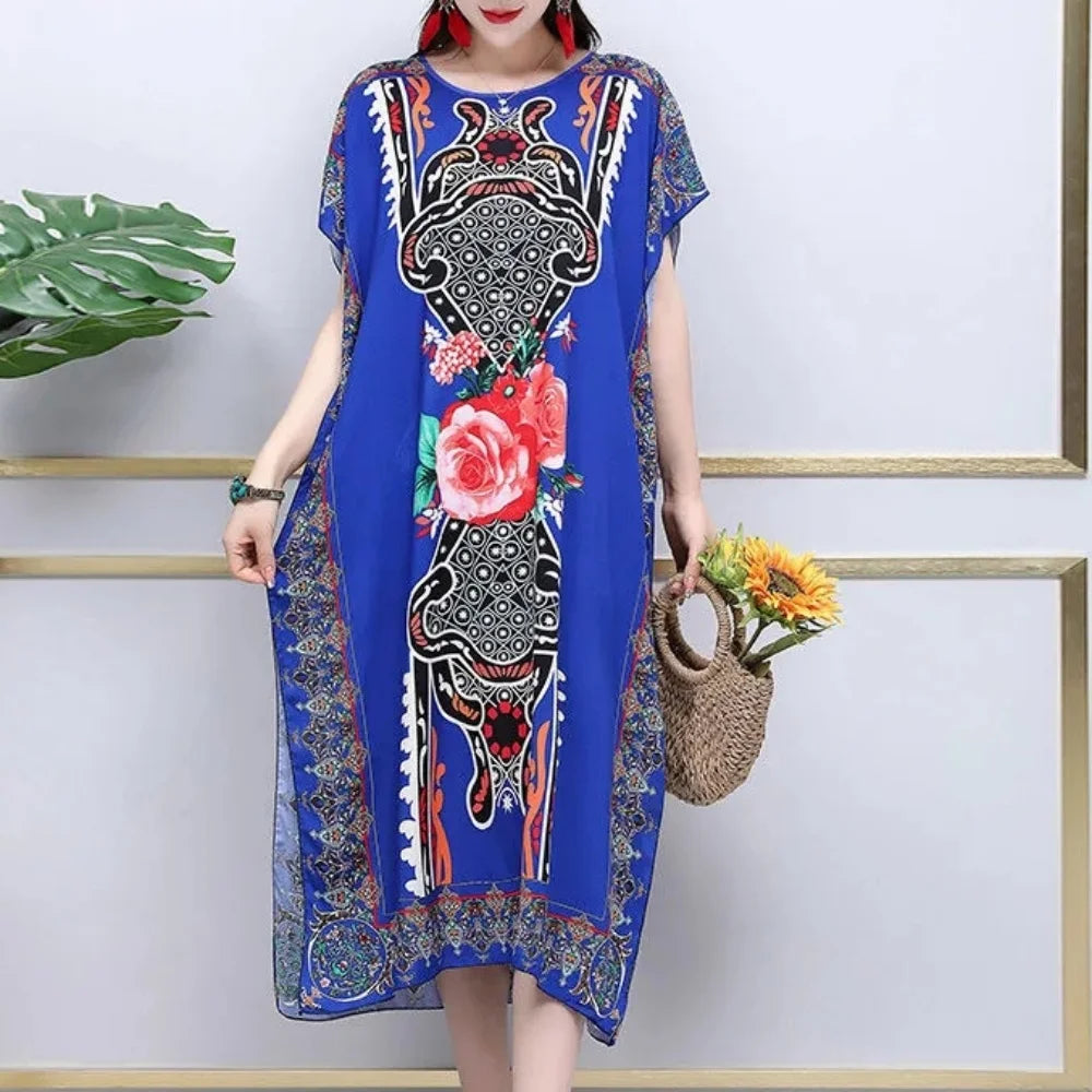 Robe de maternité bohème chic – Confort & élégance