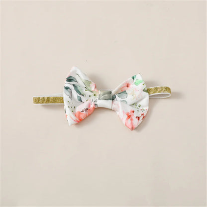 Ensemble Bébé Fille 3 Pièces – Body Manches Longues, Pantalon Fleuri & Bandeau – Printemps & Automne (0–12 mois)