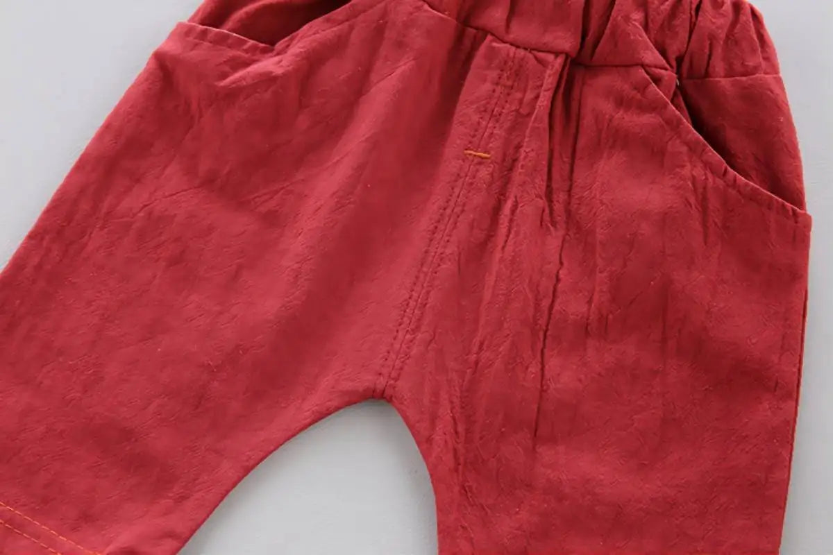 Ensemble Bébé Garçon Été en Coton – Chemise et Short Confort