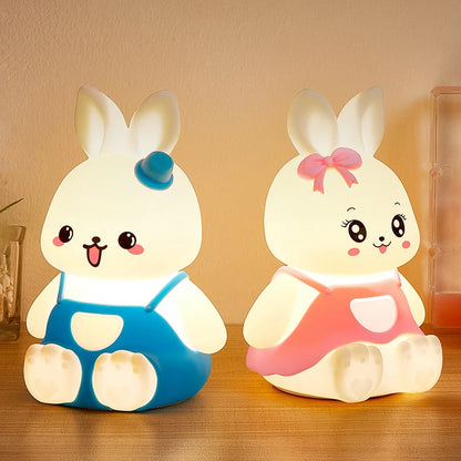 Veilleuse Lapin LED pour Enfant – 5 Couleurs Changeantes