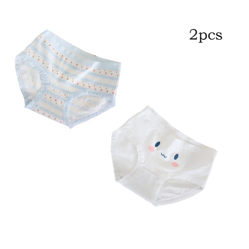 Lot de 2 Culottes Fille en Coton Doux – Confort Petit Trésor