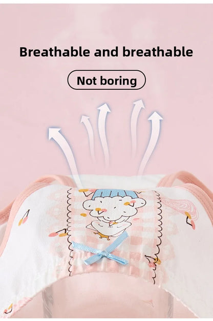 Lot de 4 Sous-Vêtements Bébé Fille en Coton Doux – Confort Petit Trésor
