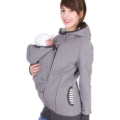 Veste kangourou de maternité – Sweat à capuche pour grossesse et portage bébé