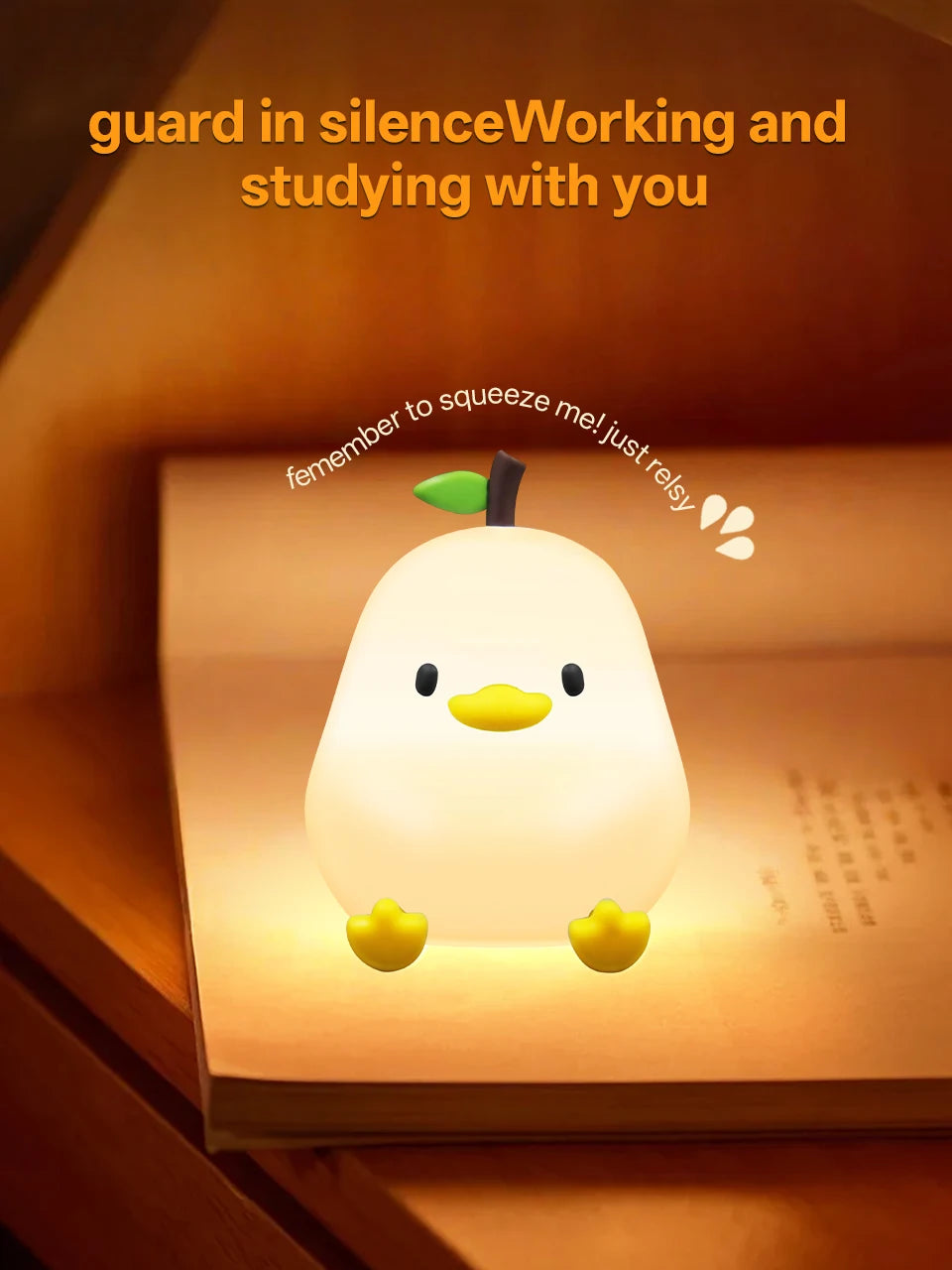 Veilleuse LED RGB Rechargable – Animaux Mignons (Tactile)