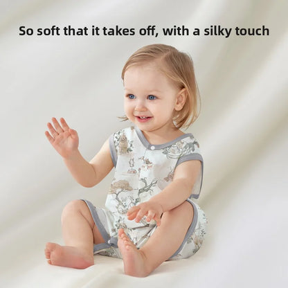 Gigoteuse bébé en mousseline de coton – Sac de nuit respirant (printemps / été)