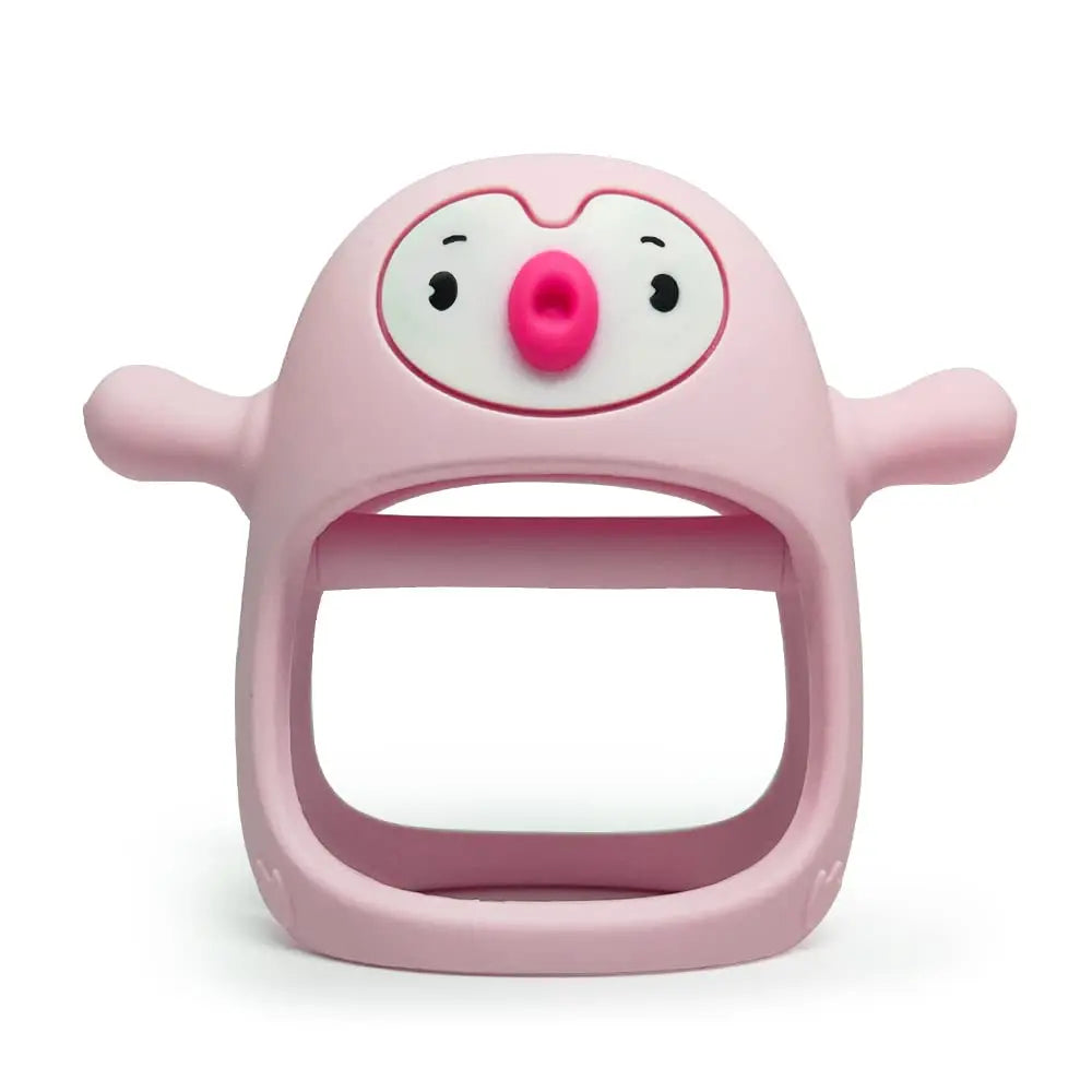 Anneau de dentition bébé en silicone – Prise facile anti-chute – Sans BPA – Doux et sécuritaire