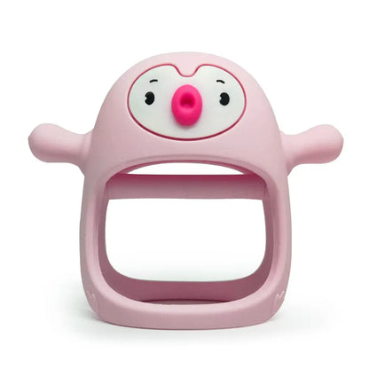 Anneau de dentition bébé en silicone – Prise facile anti-chute – Sans BPA – Doux et sécuritaire
