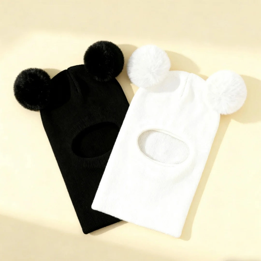 Bonnet-Cagoule Bébé d’Hiver avec Protection Oreilles & Cou – Style Ourson