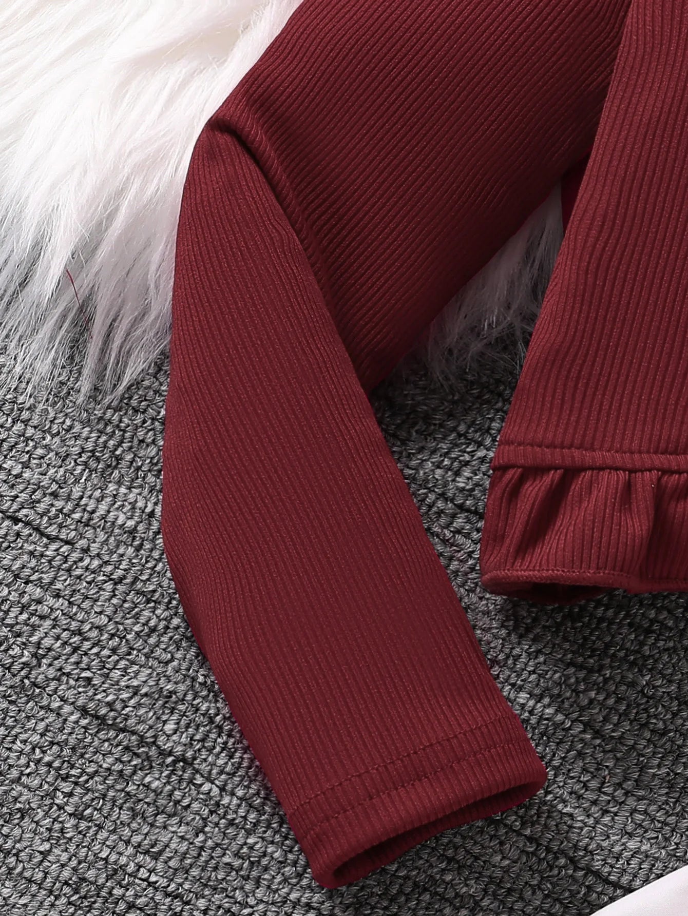 Ensemble Fille Automne 2 Pièces – Robe Fleurie Rose & Haut Manches Longues