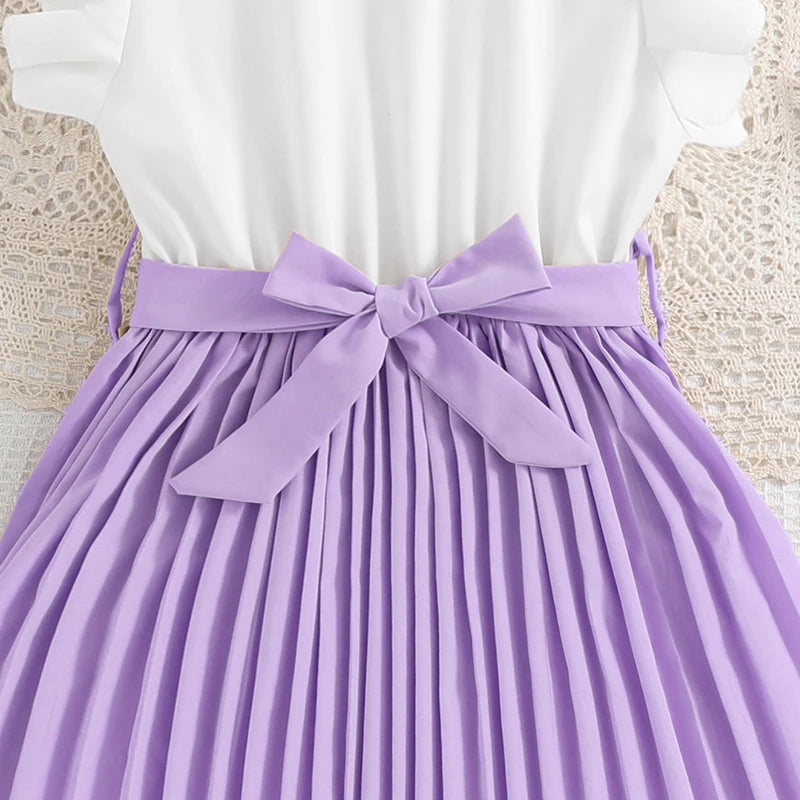 Ensemble chic jupe plissée – Style coréen (Fille)