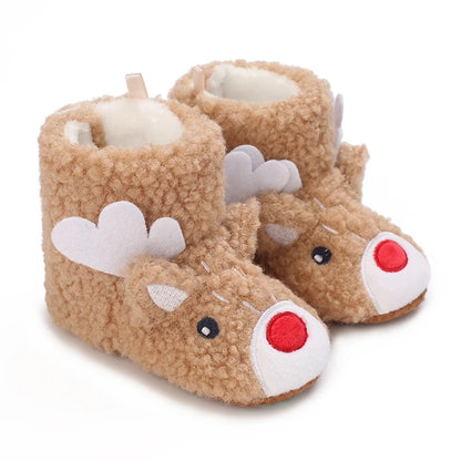 Chaussons Bébé Hiver Antidérapants – Semelle Souple Coton | Garçon & Fille