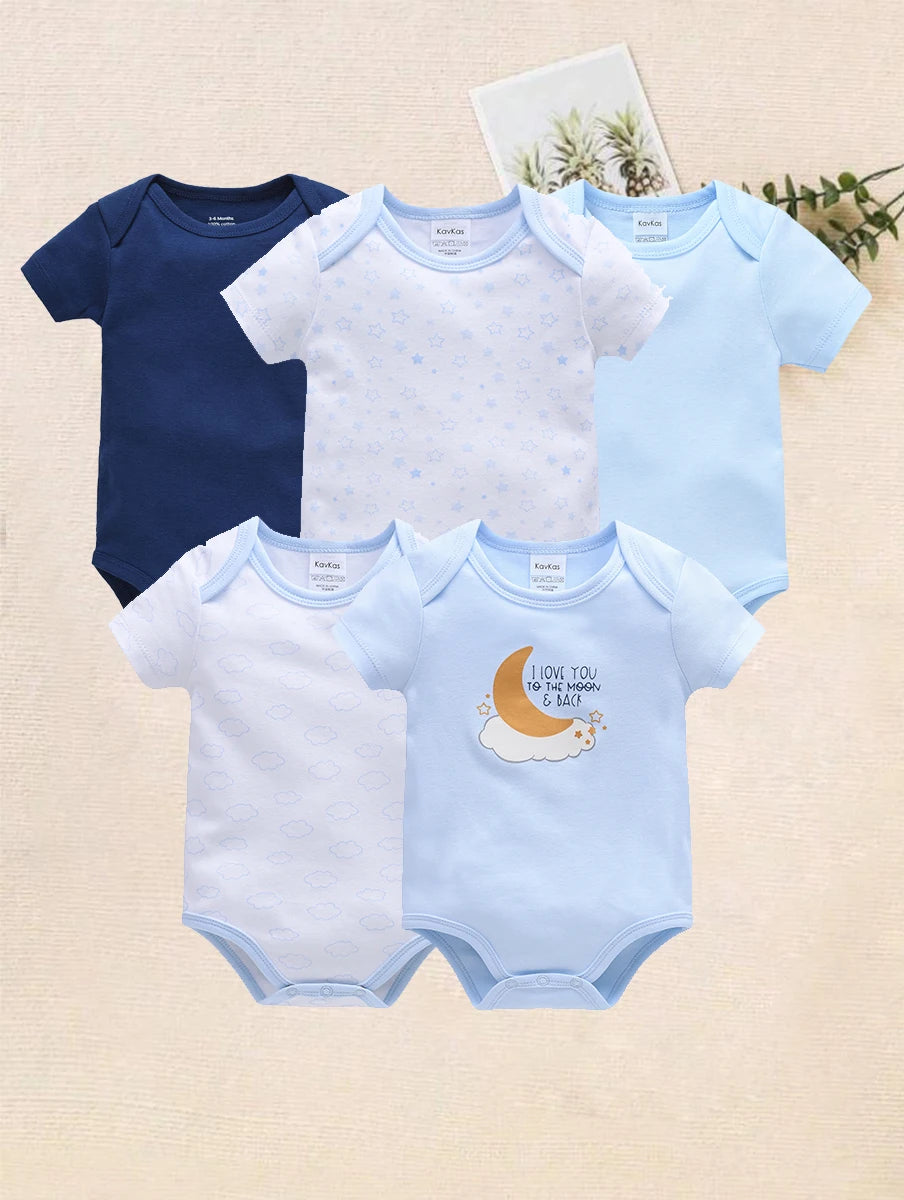 Lot de 3 Bodies Bébé Garçon en Coton – Confort Doux & Quotidien