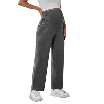 Pantalon Maternité Yoga Élégance Active – Coupe Fluide & Couverture Complète du Ventre