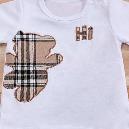 Ensemble bébé 2 pièces – T-shirt à manches courtes + short, tenue d’été garçon