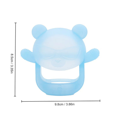 Anneau de dentition bébé en silicone – Prise facile anti-chute – Sans BPA – Doux et sécuritaire