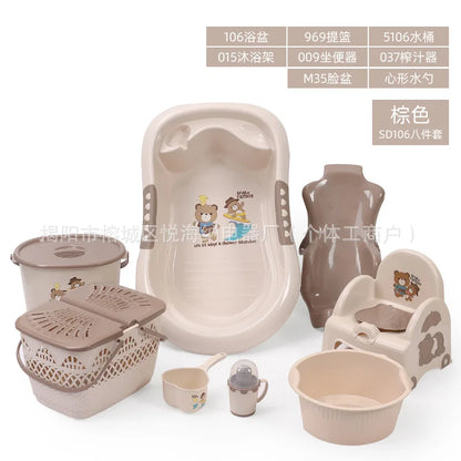 Ensemble de bain pour nouveau-né – Bassin de bain bébé complet avec accessoires