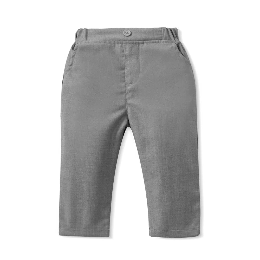 Tenue Gentleman Bébé Garçon – Ensemble Habillé (Chemise + Gilet + Pantalon) 0–24 Mois