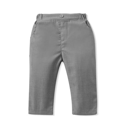 Tenue Gentleman Bébé Garçon – Ensemble Habillé (Chemise + Gilet + Pantalon) 0–24 Mois