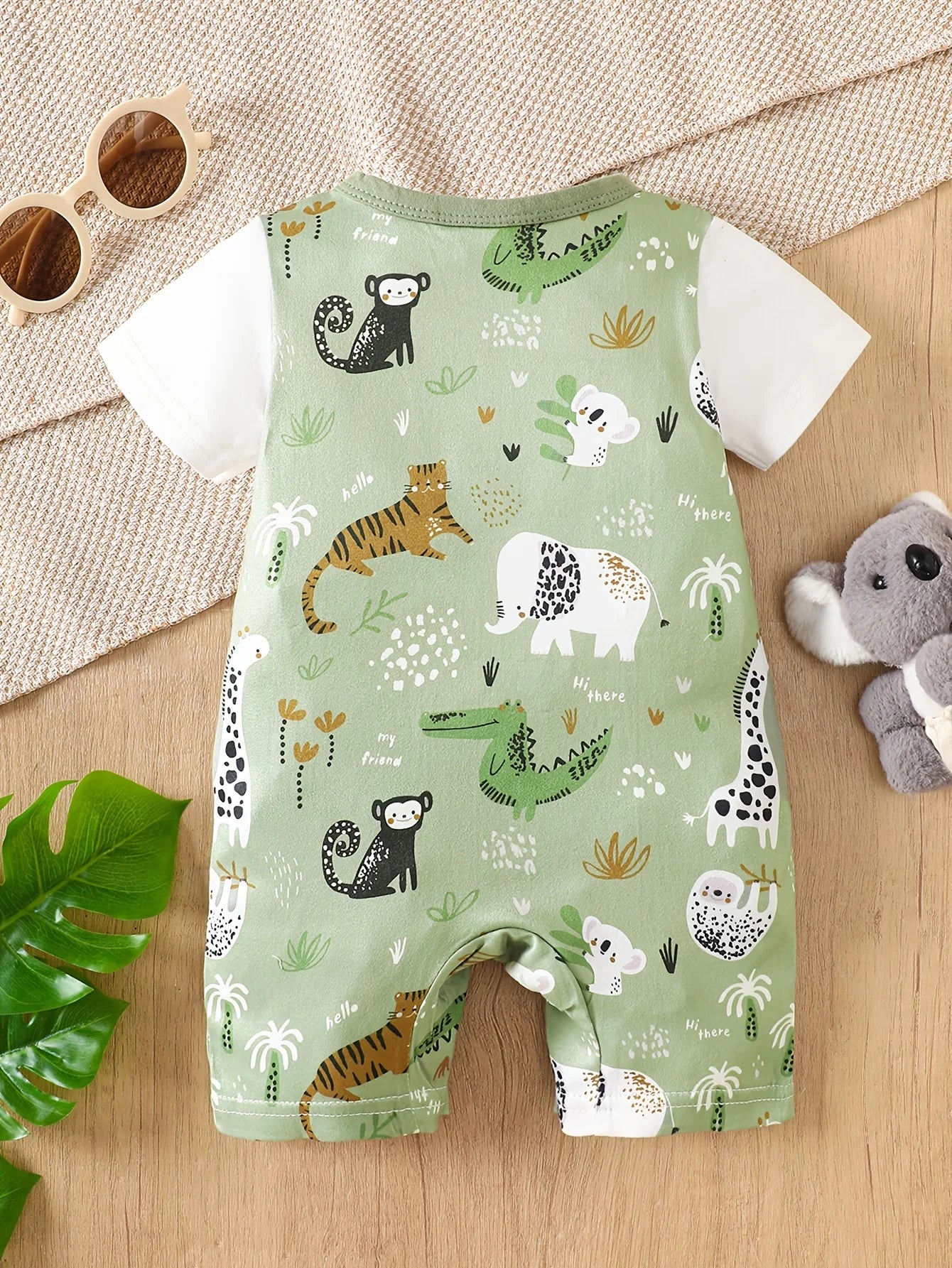 Combinaison Bébé Koala Imprimée – Tenue Décontractée 2 Pièces | Unisexe