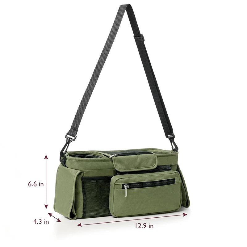Sac Organisateur de Poussette Bébé – Grande Capacité avec Porte-Biberon et Poches Multifonctions