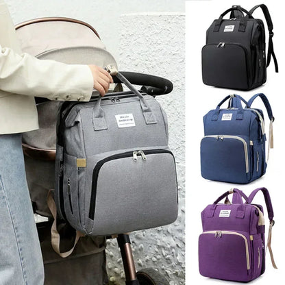 Sac à Dos Bébé avec Lit Pliable – Sac à Langer Multifonction pour Parents