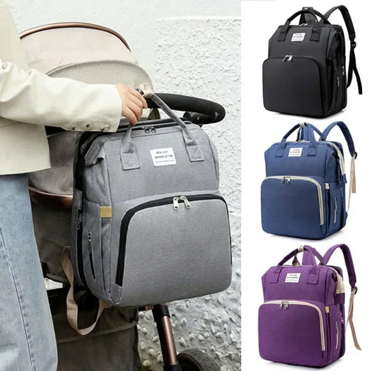 Sac à Dos Bébé avec Lit Pliable – Sac à Langer Multifonction pour Parents