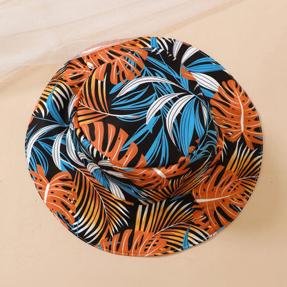 Robe d’été bébé fille + chapeau assorti – Motif feuilles tropicales