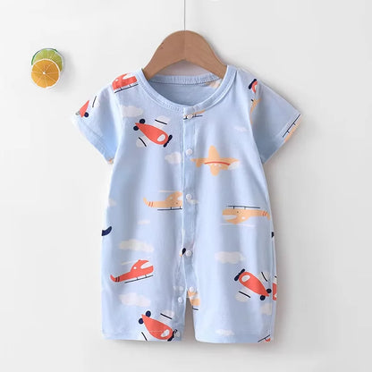 Barboteuse Bébé en Coton – Tenue Légère pour 0 à 12 Mois