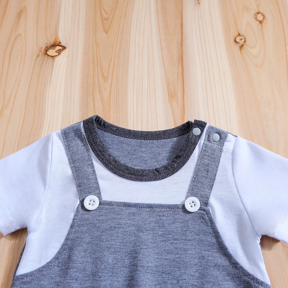 IURNXB bébé barboteuse à manches courtes Onesie garçons filles nouveau-né infantile body mignon chien imprimé combinaison tenues d'été 1-18M