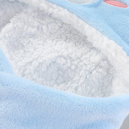 Couverture d’Emmaillotage Bébé Hiver – Flanelle Chaude avec Capuche