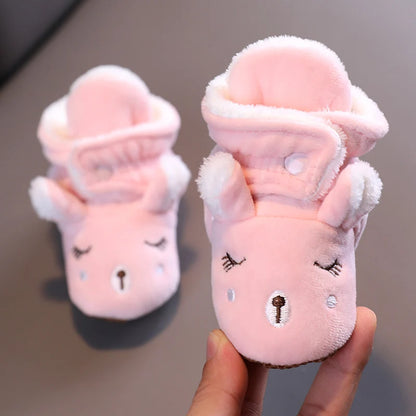 Chaussons Bébé Hiver Antidérapants – Semelle Souple Coton | Garçon & Fille