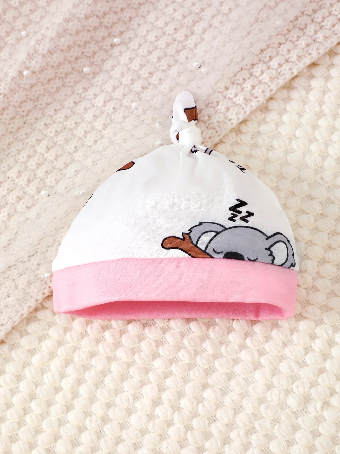 Ensemble Bébé Fille 3 Pièces “Koala” – Body + Pantalon + Bonnet | 0–18 Mois