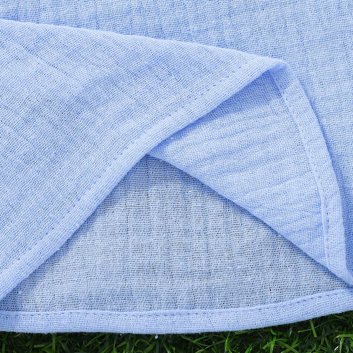 Ensemble Bébé Chic – Haut Bleu Ciel & Pantalon Blanc