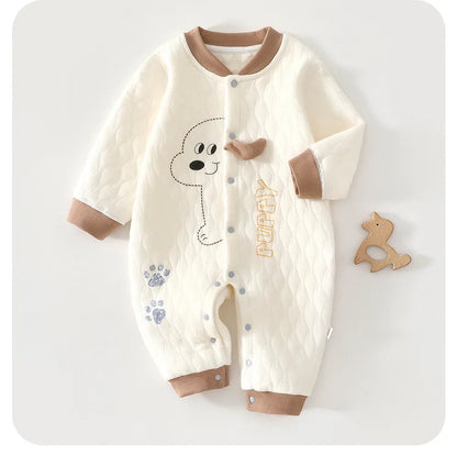 Combinaison Bébé Douillette en Coton – Chaleur & Confort pour Nouveau-né