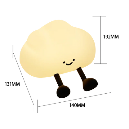 Veilleuse Silicone Bébé – Lampe de Nuit Tactile Douce (Nuage, Licorne, Tasse, Ballon)